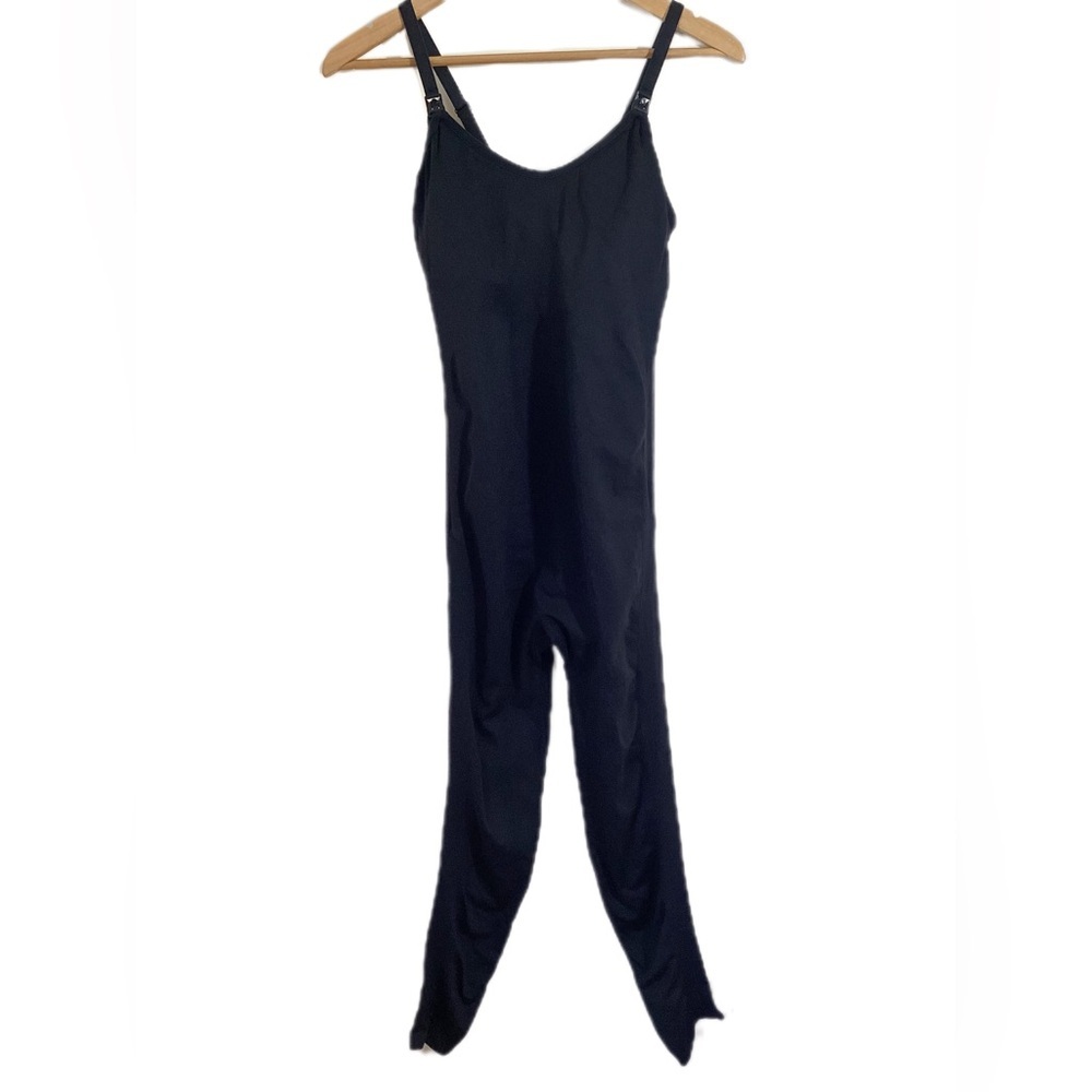 Postpartum Nursing Workout Jumpsuit Sz L Compression - Picture 2 of 13